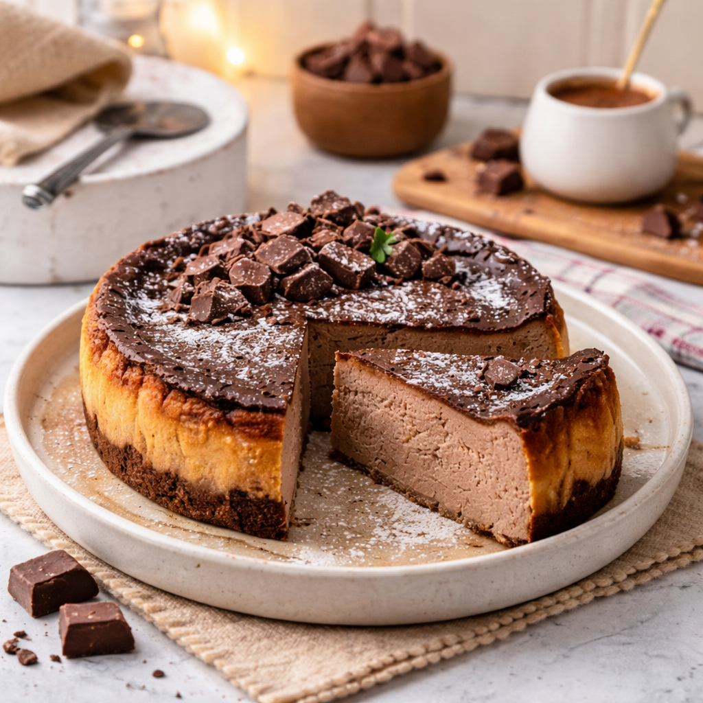 Cheesecake Basque socola tuyệt vời