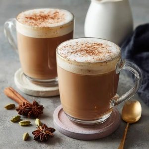 Hot chai tea latte